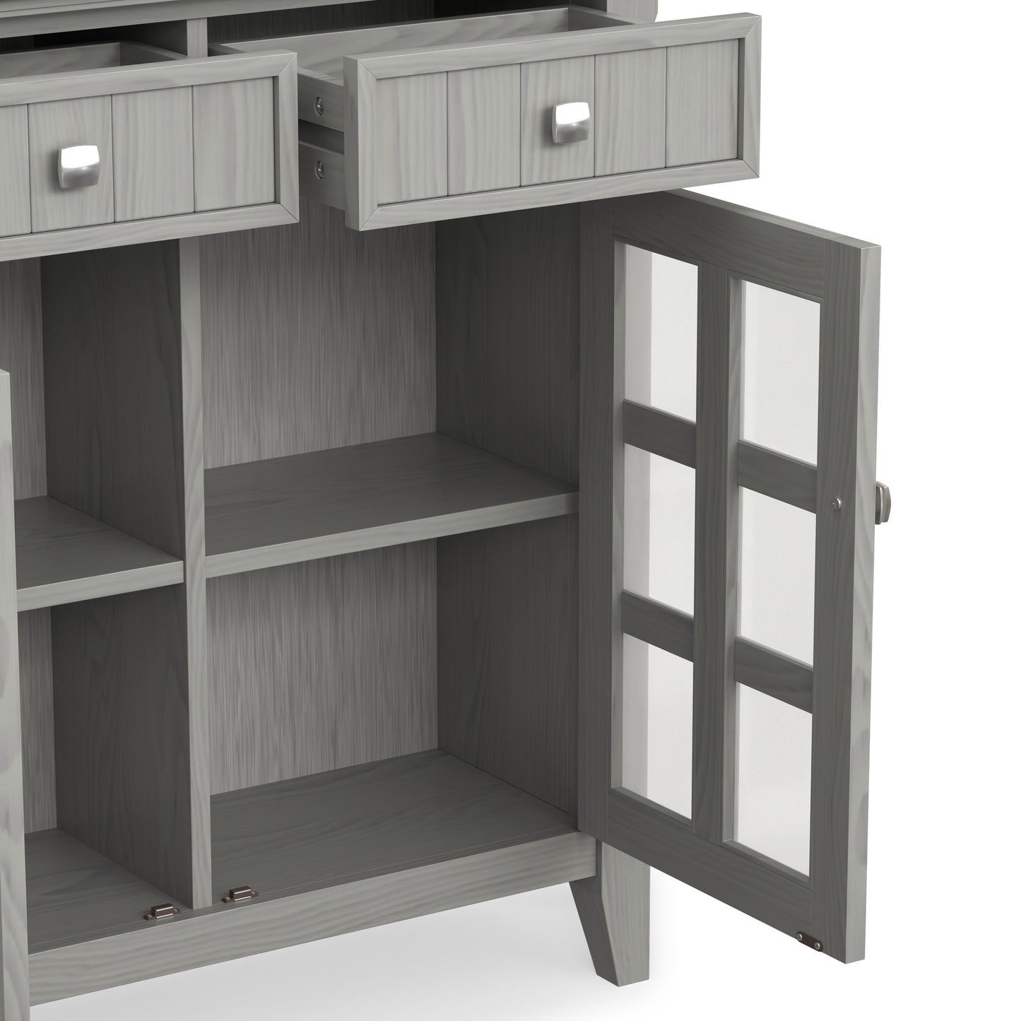 Fog Grey | Acadian Entryway Storage Cabinet