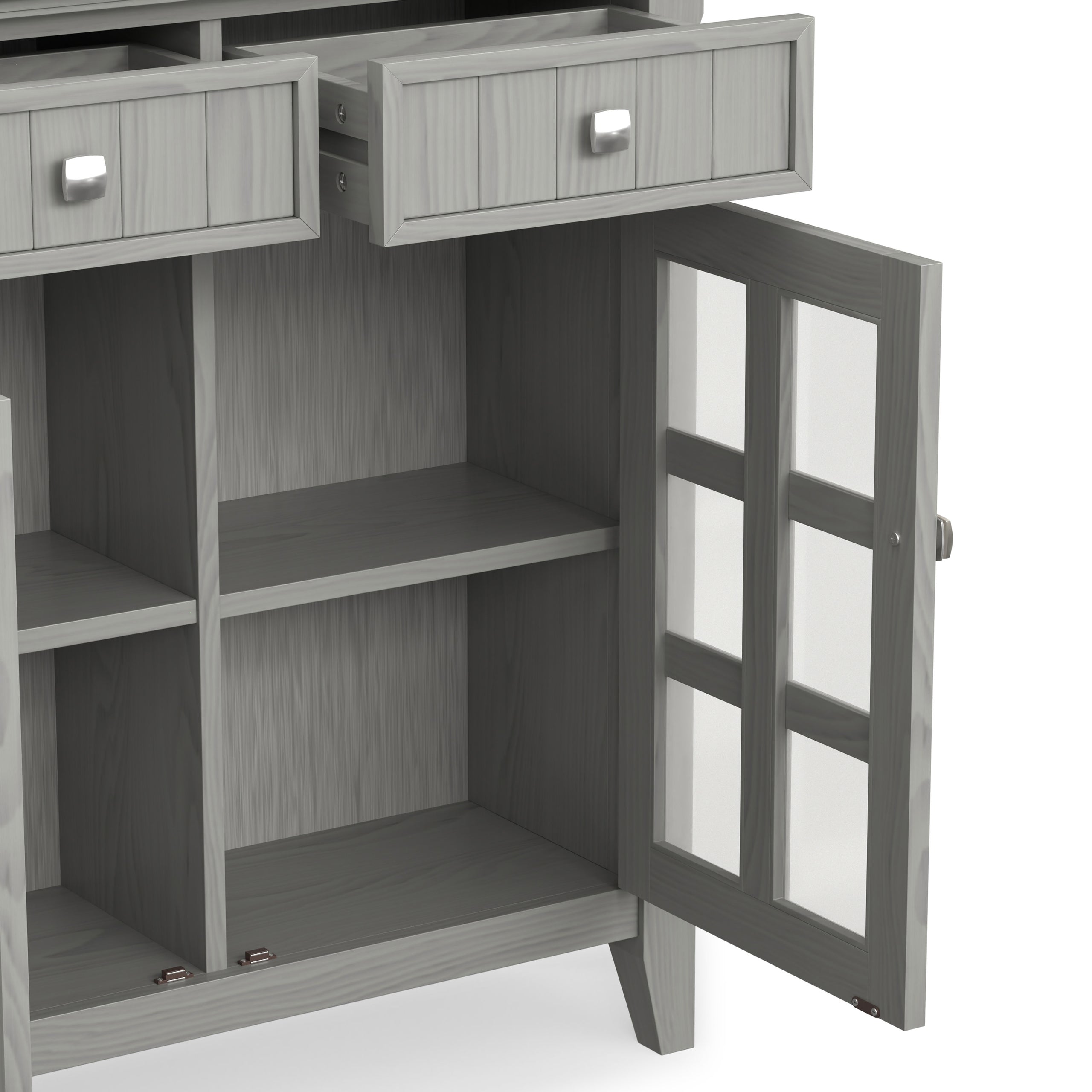 Fog Grey | Acadian Entryway Storage Cabinet