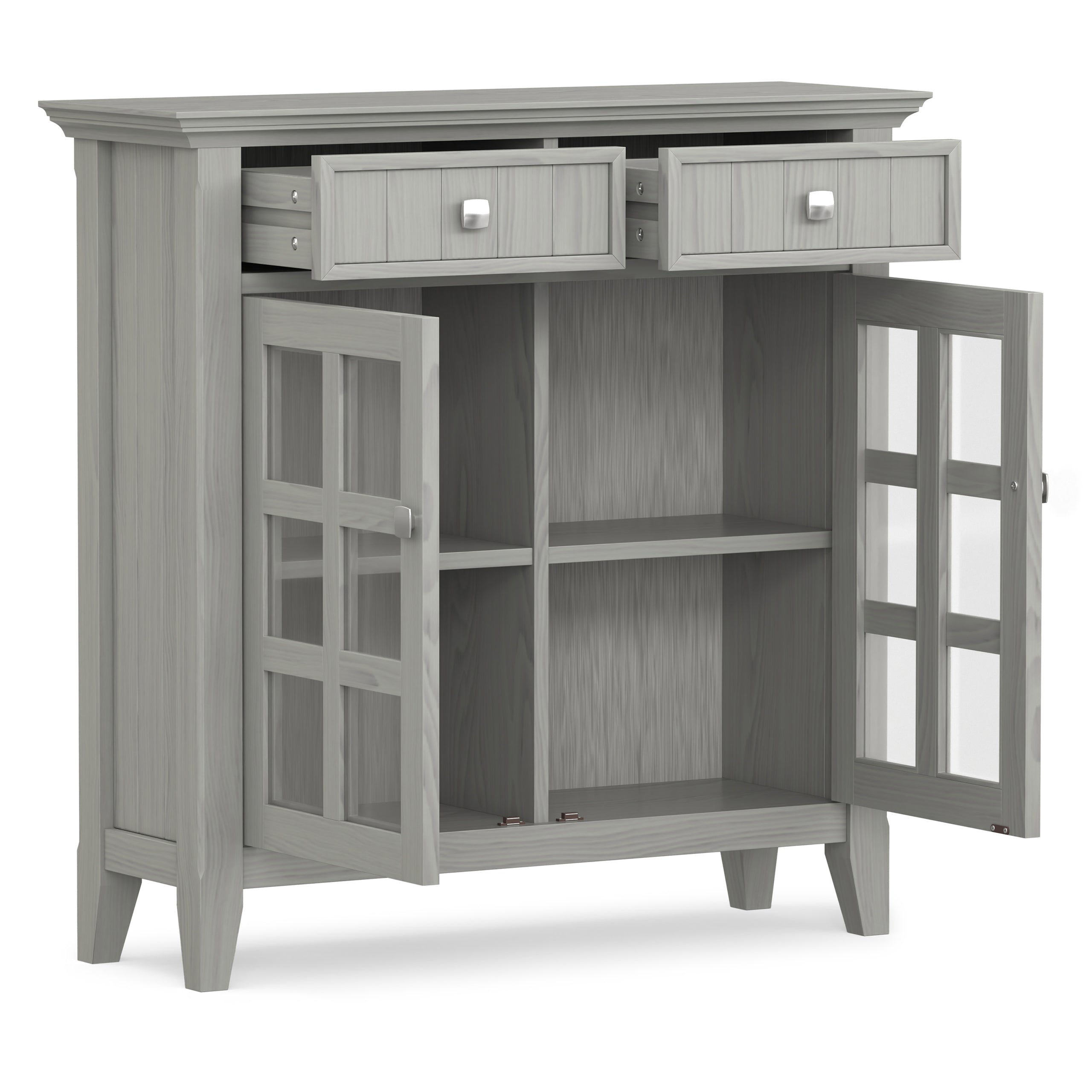 Fog Grey | Acadian Entryway Storage Cabinet