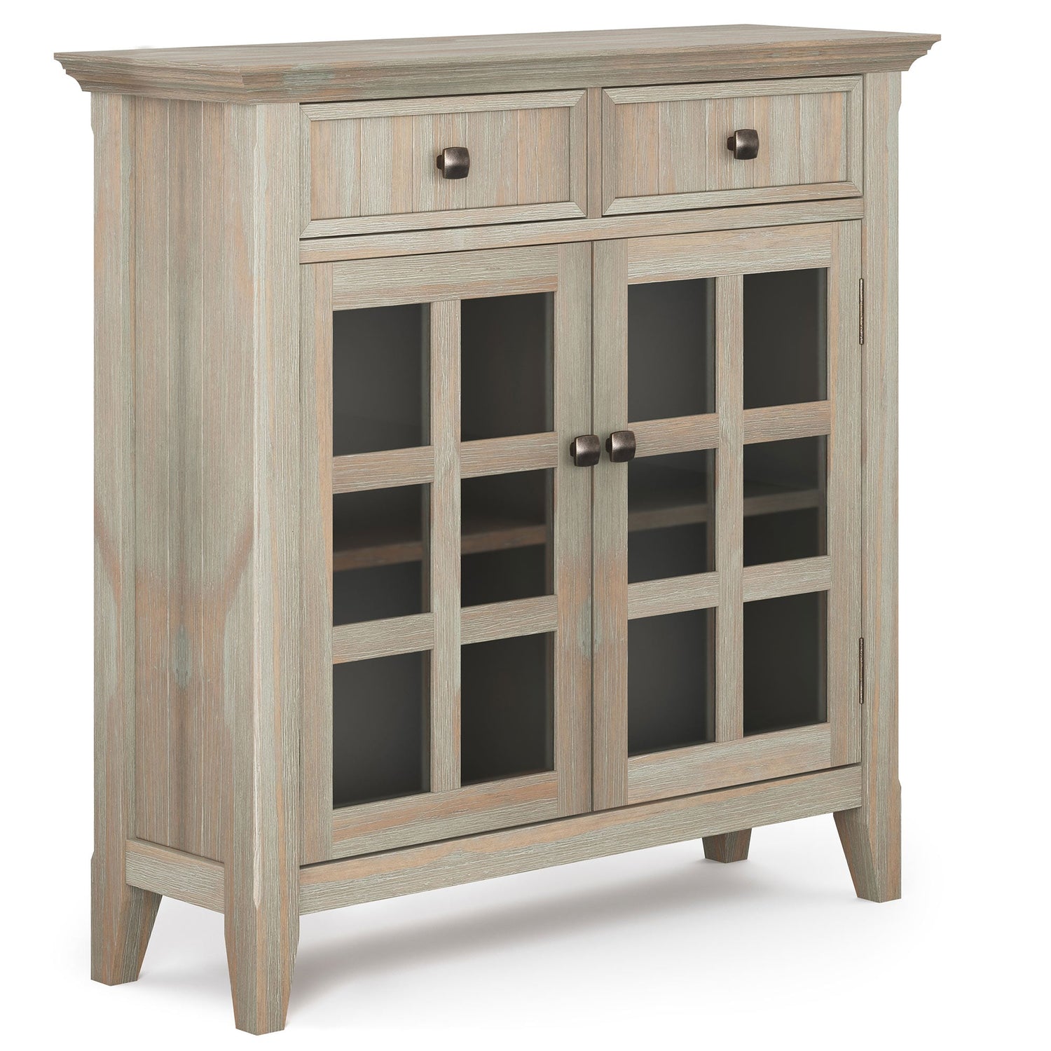 Distressed Grey | Acadian Entryway Storage Cabinet