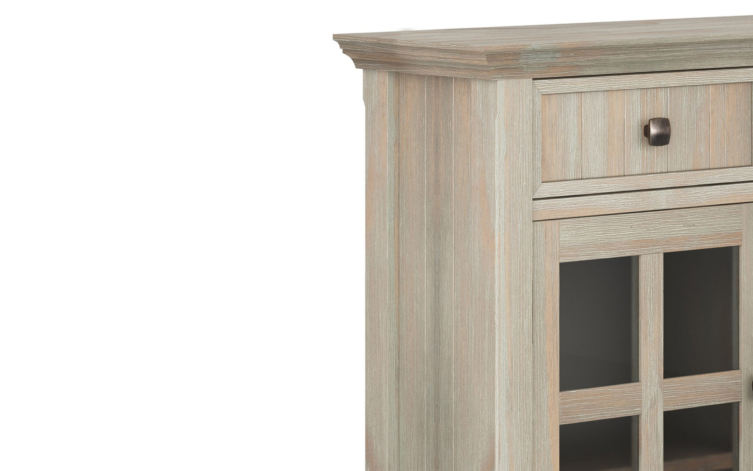 Distressed Grey | Acadian Entryway Storage Cabinet