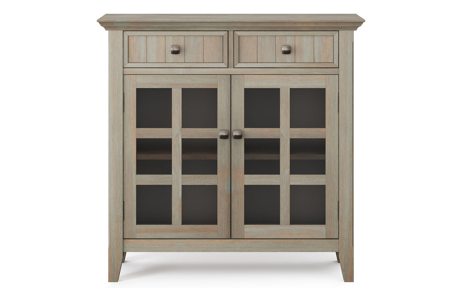 Distressed Grey | Acadian Entryway Storage Cabinet