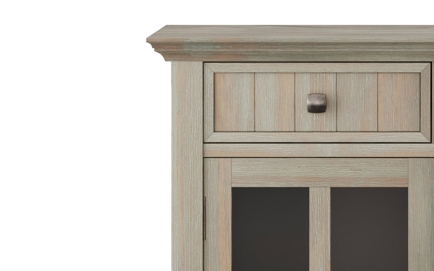 Distressed Grey | Acadian Entryway Storage Cabinet