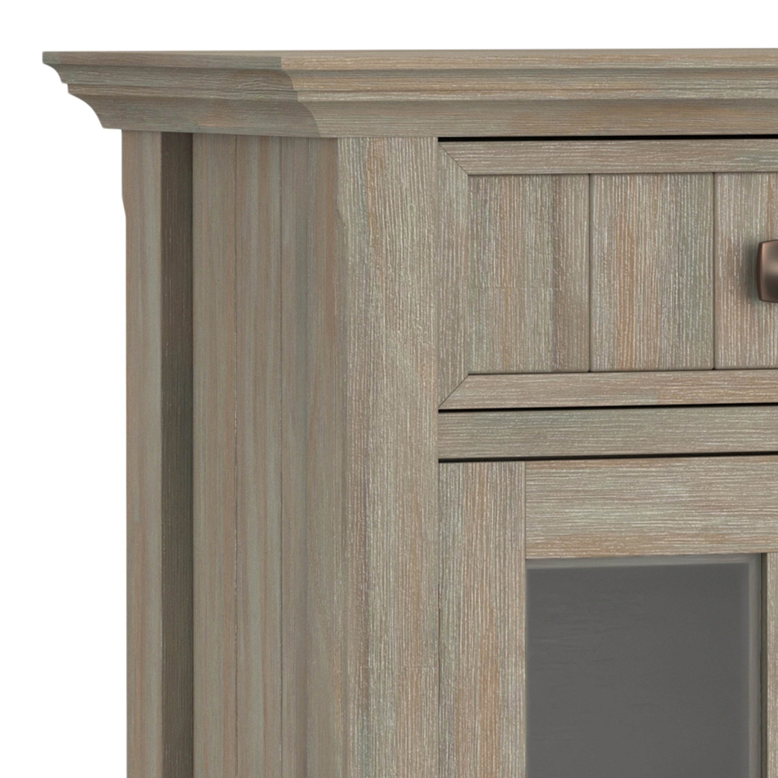 Distressed Grey | Acadian Entryway Storage Cabinet