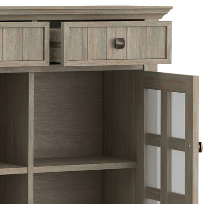 Distressed Grey | Acadian Entryway Storage Cabinet