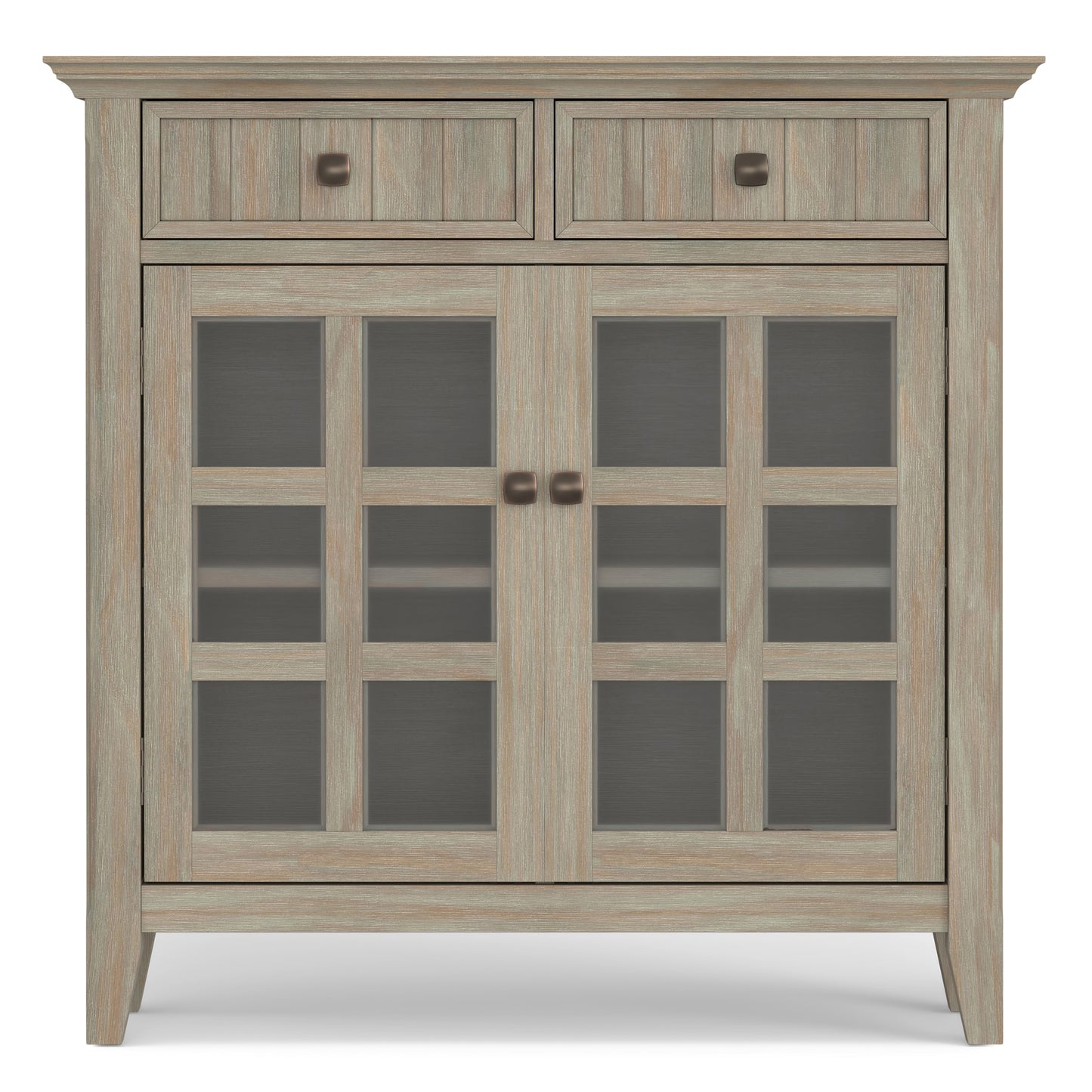 Distressed Grey | Acadian Entryway Storage Cabinet