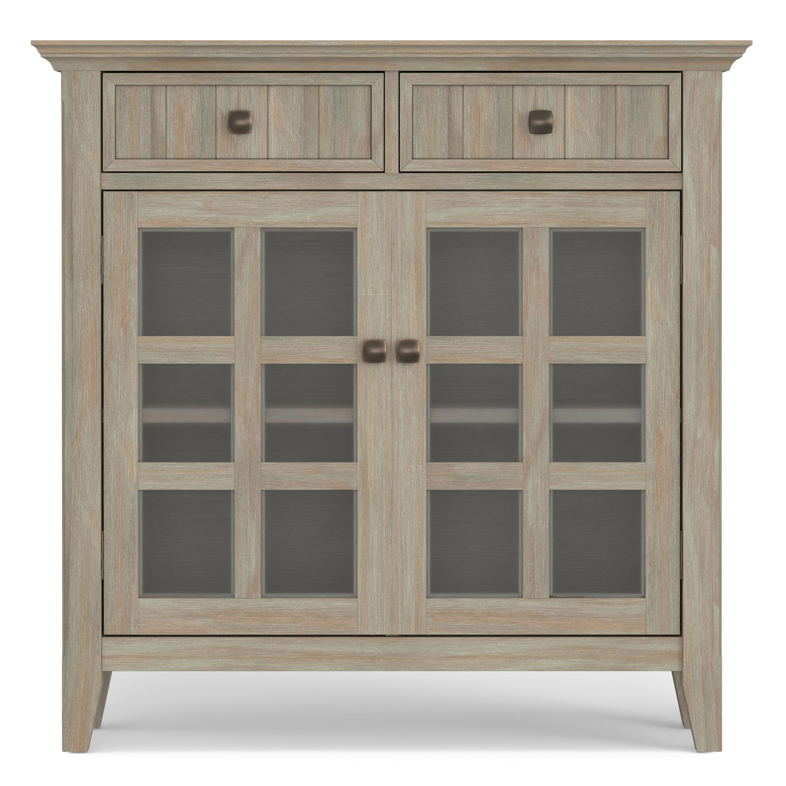 Distressed Grey | Acadian Entryway Storage Cabinet