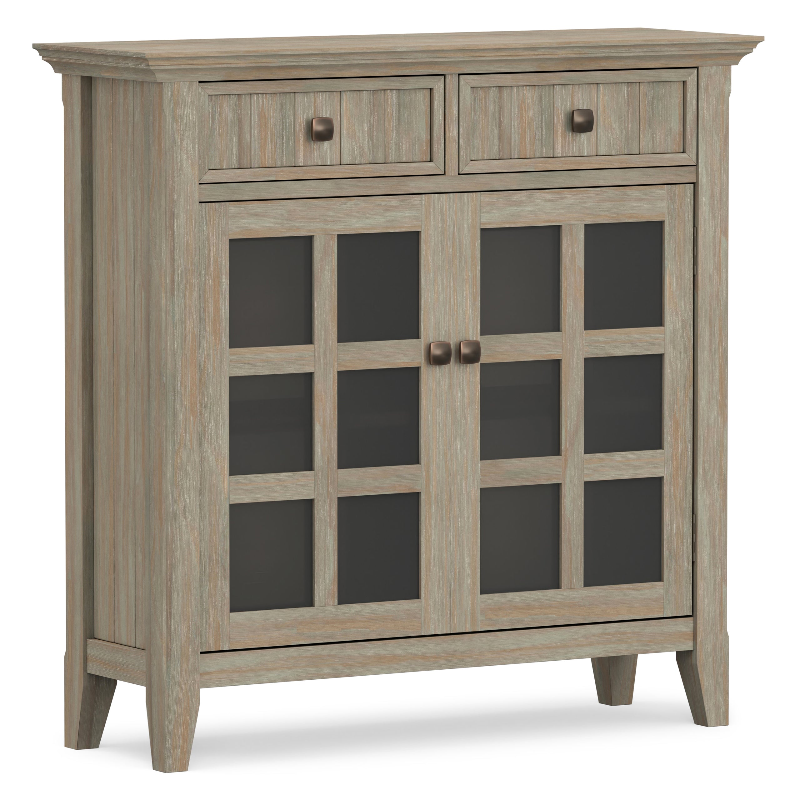 Distressed Grey | Acadian Entryway Storage Cabinet