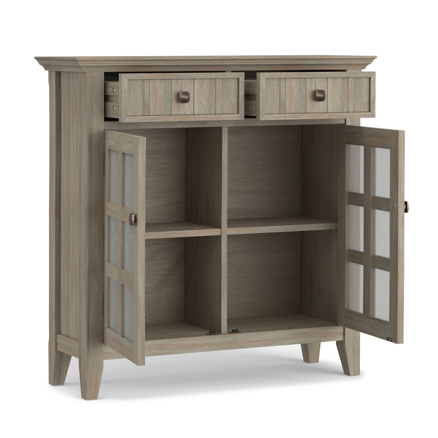 Distressed Grey | Acadian Entryway Storage Cabinet