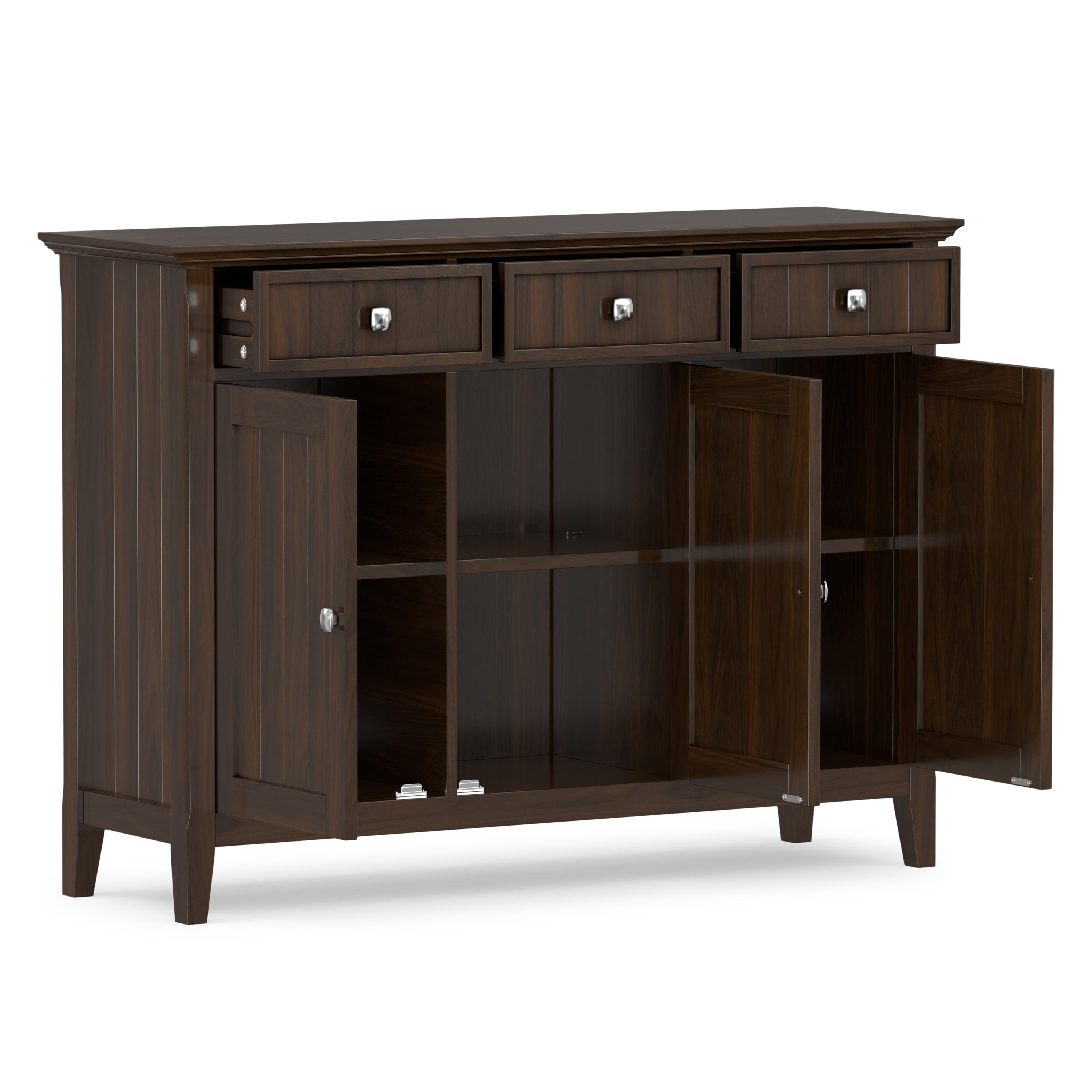 Solid Wood Entryway Cabinet | Acadian Wide Storage Cabinet