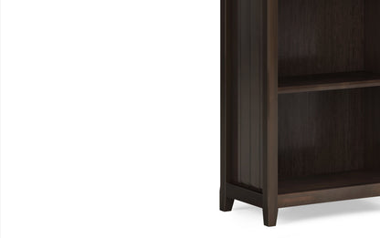 Brunette Brown | Acadian 5 Shelf Bookcase