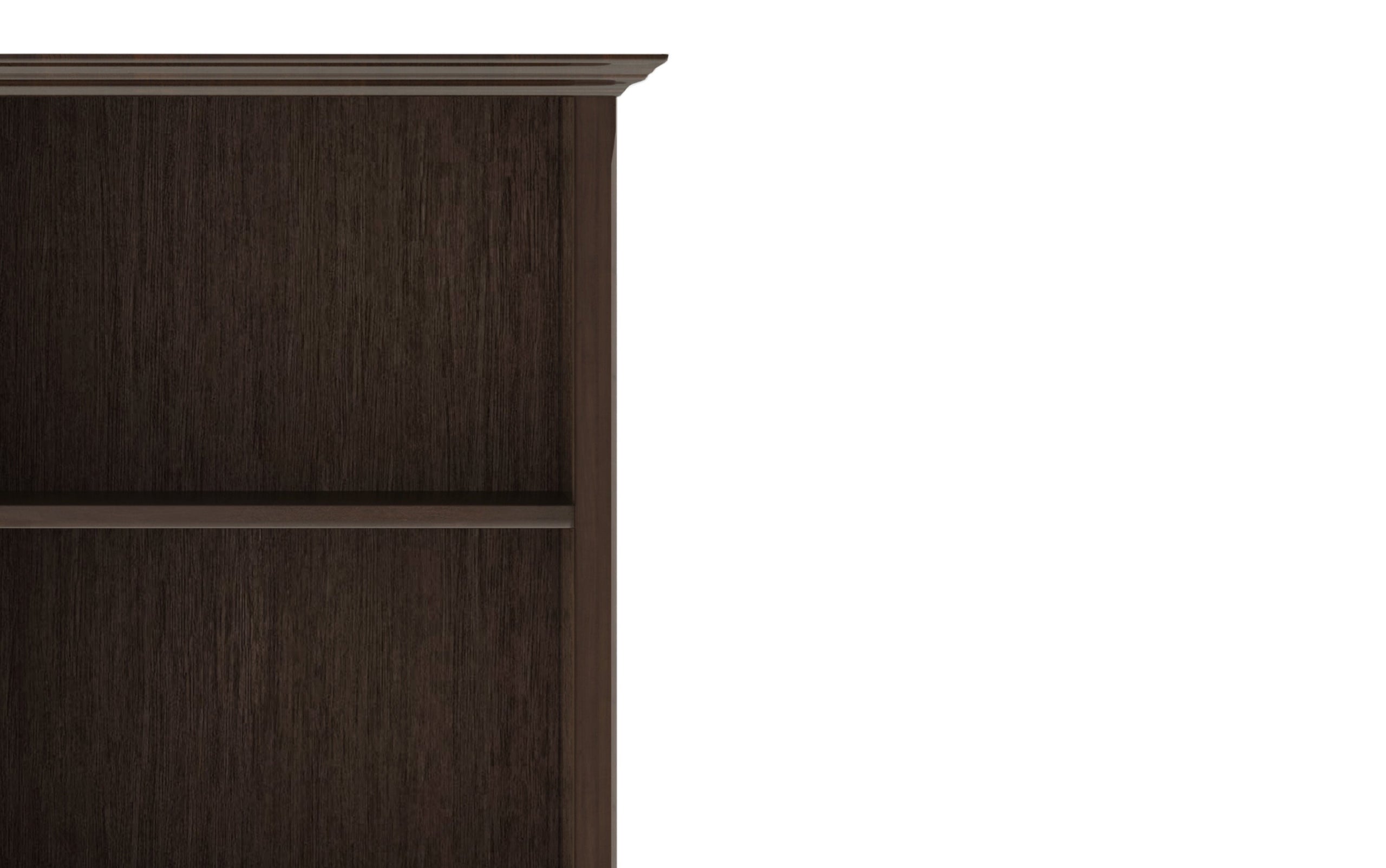 Brunette Brown | Acadian 5 Shelf Bookcase