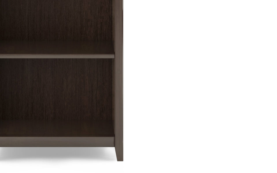 Brunette Brown | Acadian 5 Shelf Bookcase