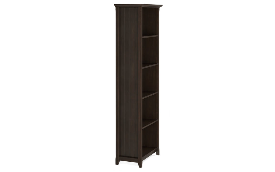 Brunette Brown | Acadian 5 Shelf Bookcase