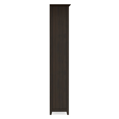Brunette Brown | Acadian 5 Shelf Bookcase