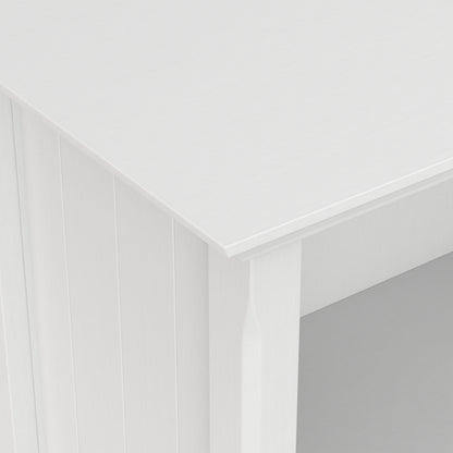 White | Acadian 5 Shelf Bookcase