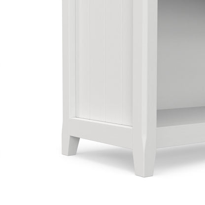 White | Acadian 5 Shelf Bookcase