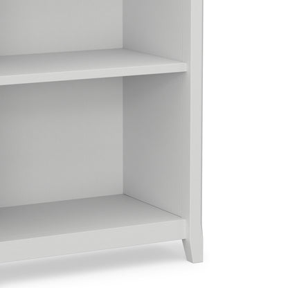 White | Acadian 5 Shelf Bookcase