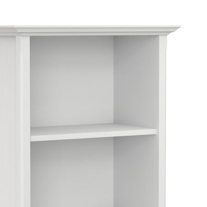 White | Acadian 5 Shelf Bookcase