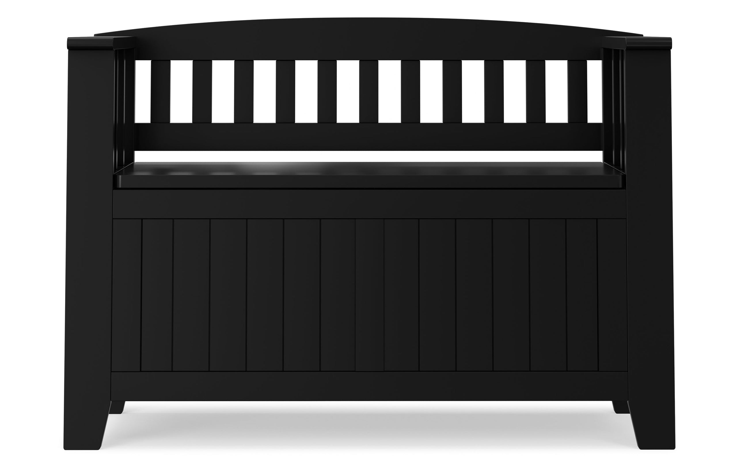 Black | Acadian Small Entryway Storage Bench