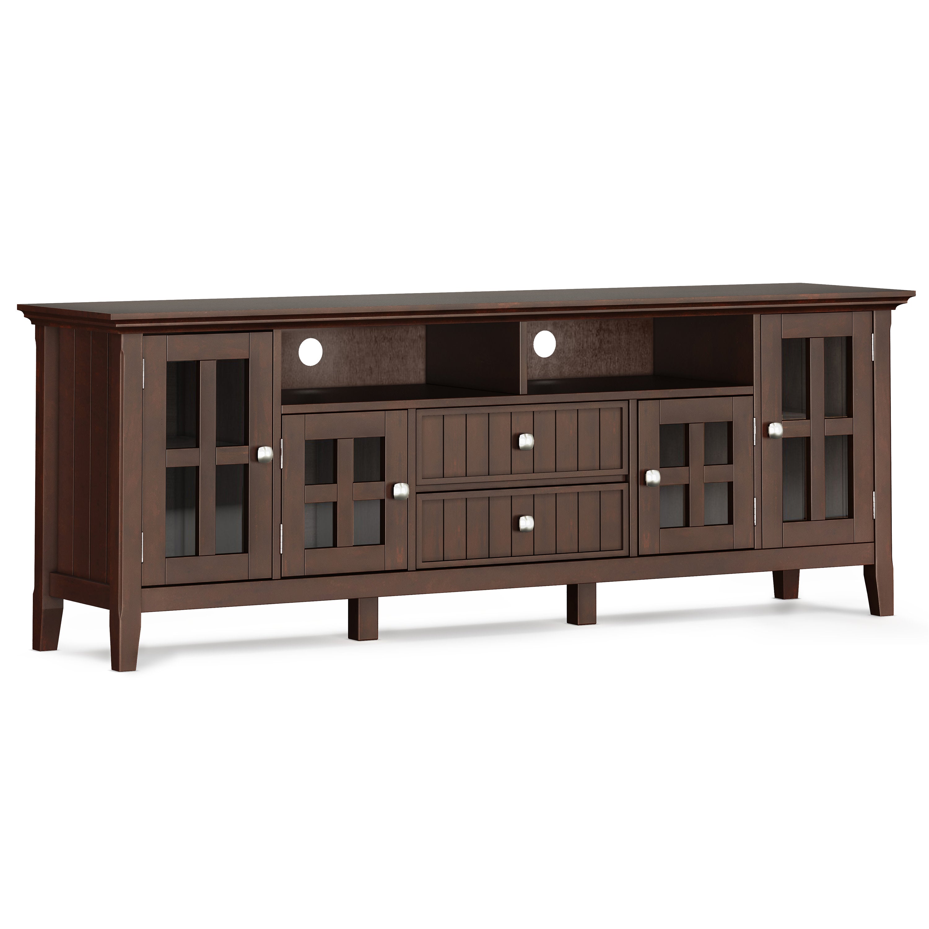 72 Inch Solid Wood TV Stand | Acadian Wide Media Console – Simpli Home