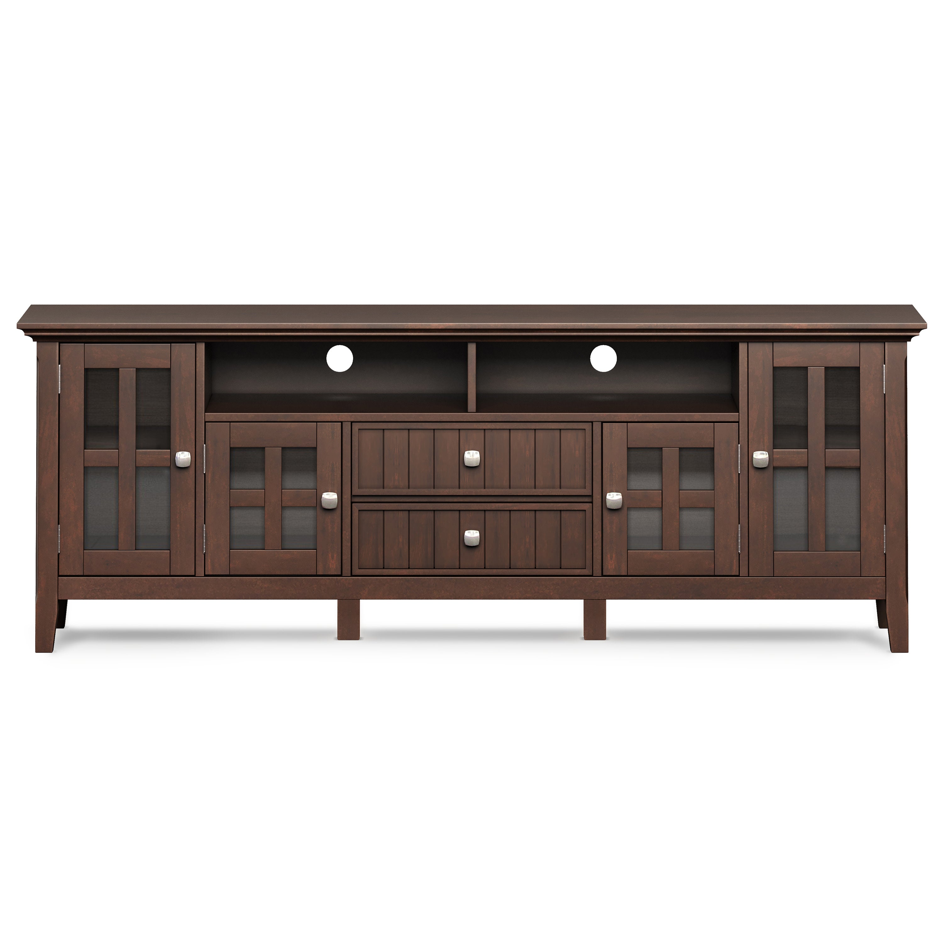 72 Inch Solid Wood TV Stand | Acadian Wide Media Console – Simpli Home