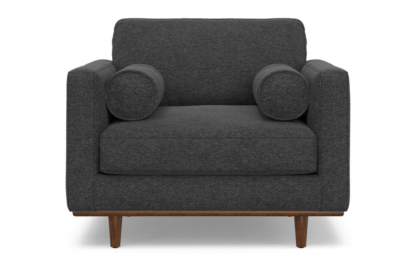 Charcoal Grey Performance Fabric | Morrison Arm Chair in Performance Fabric