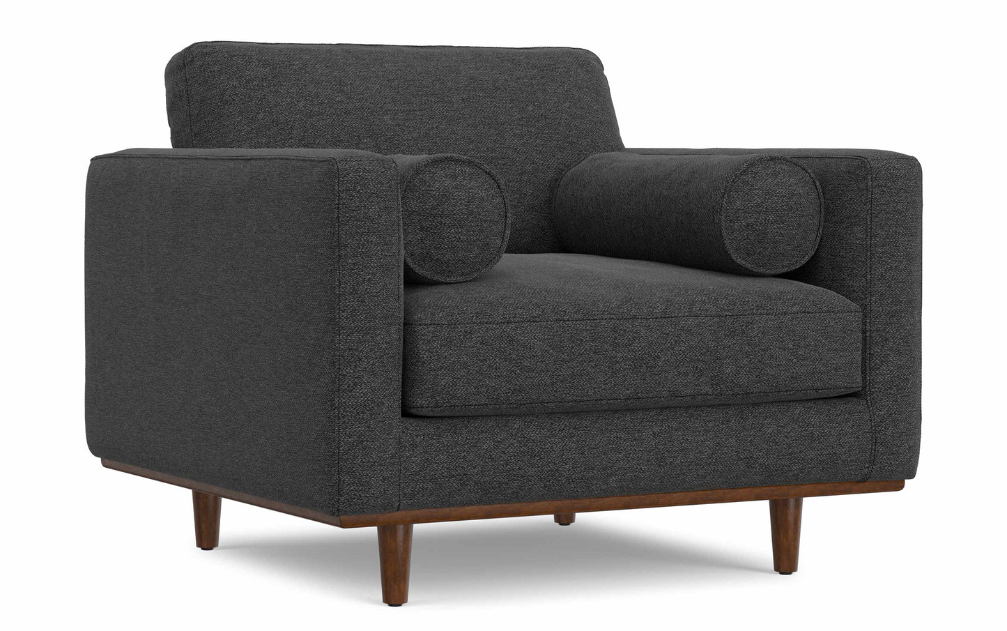 Charcoal Grey Performance Fabric | Morrison Arm Chair in Performance Fabric