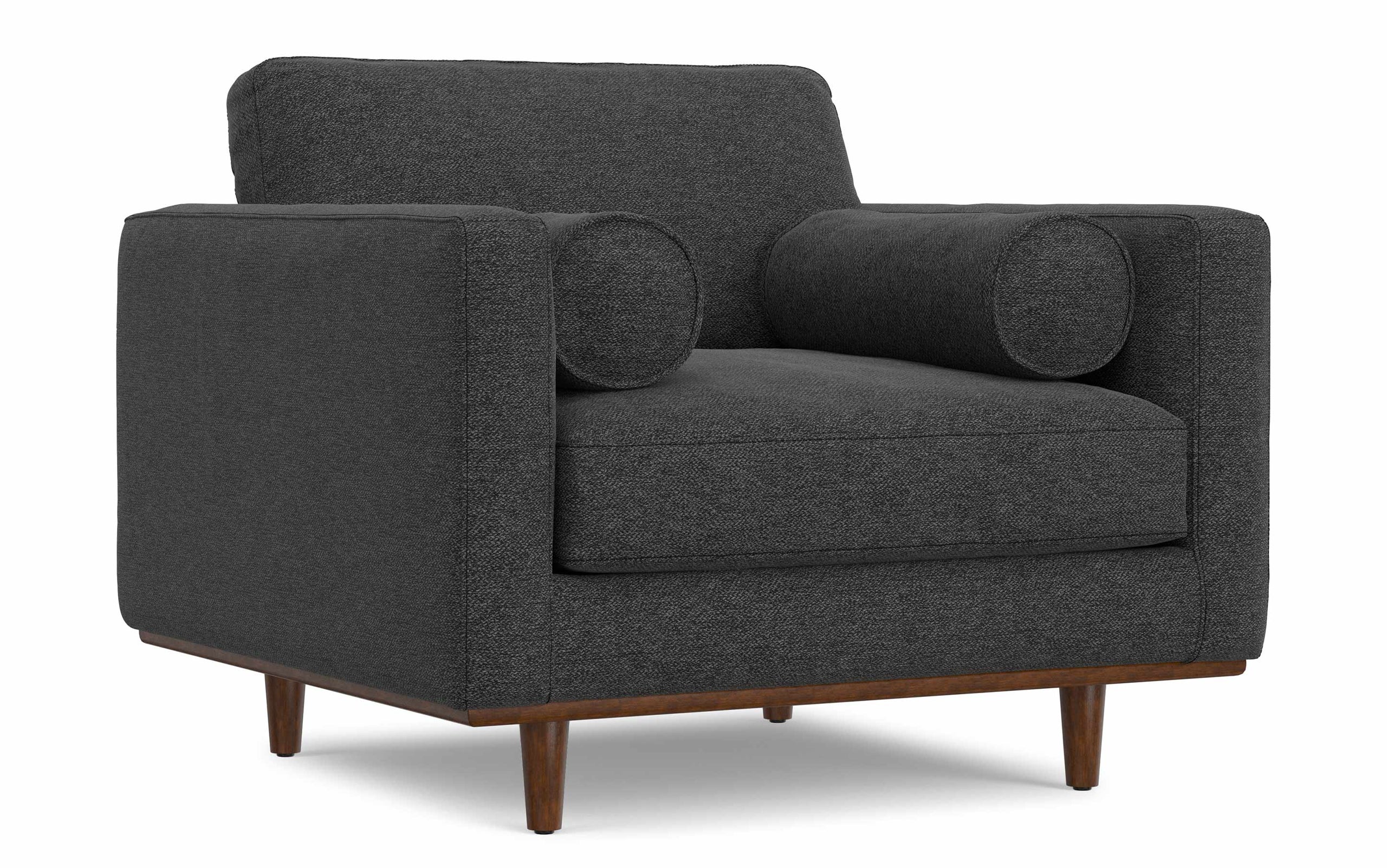 Charcoal Grey Performance Fabric | Morrison Arm Chair in Performance Fabric