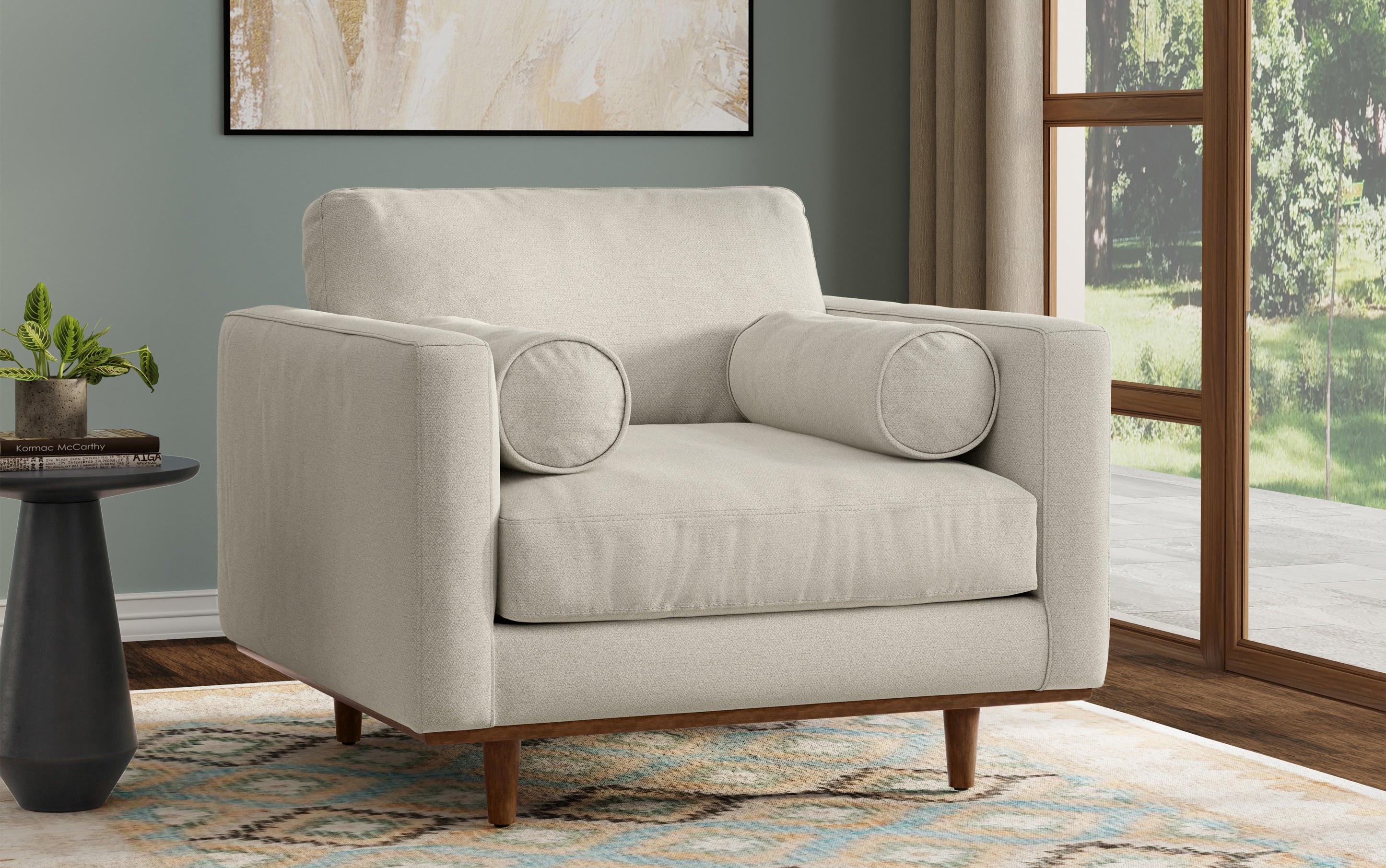 Simpli Home Morrison Arm Chair - Thumbnail 5