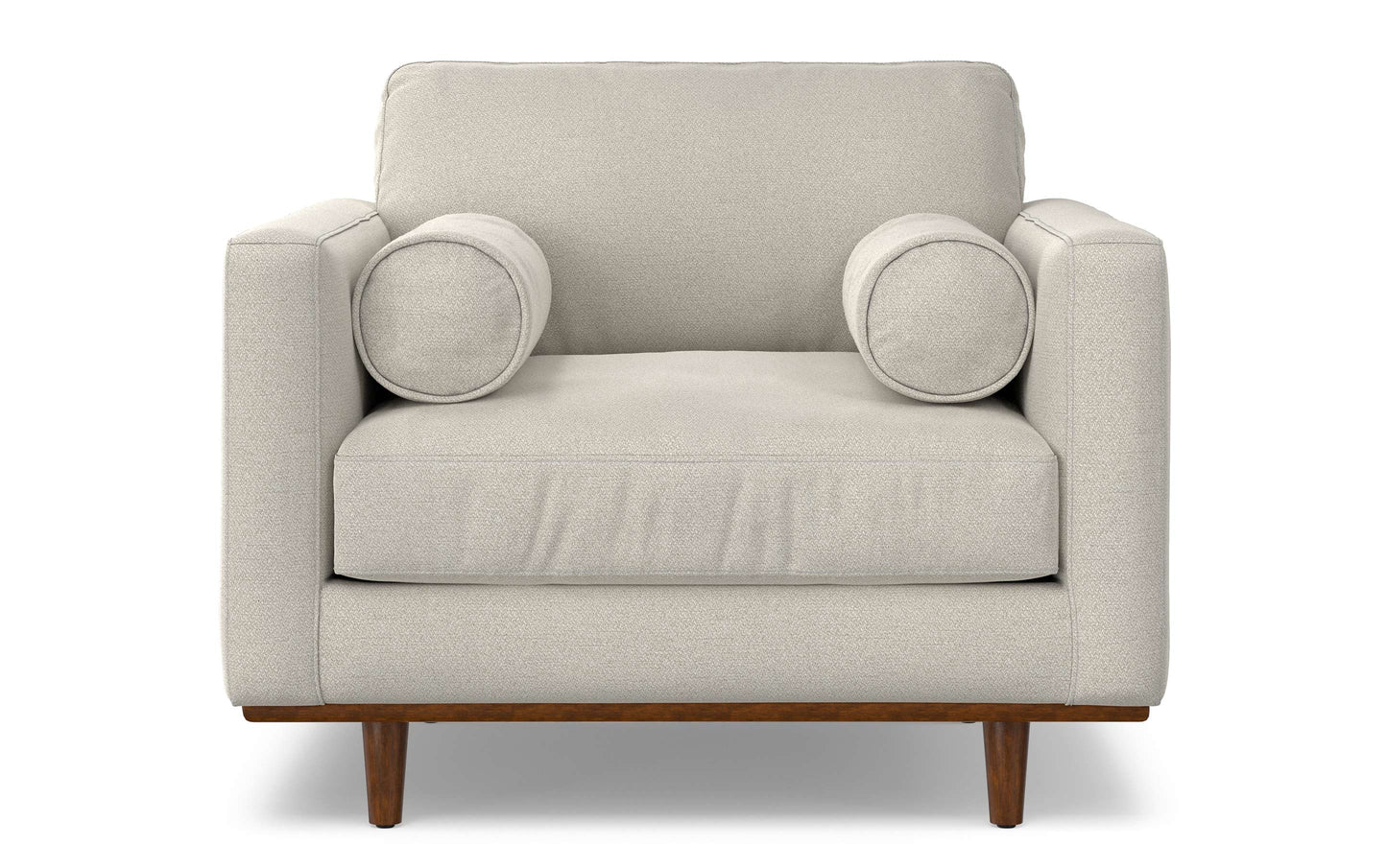 Cream White Performance Fabric | Morrison Arm Chair in Performance Fabric