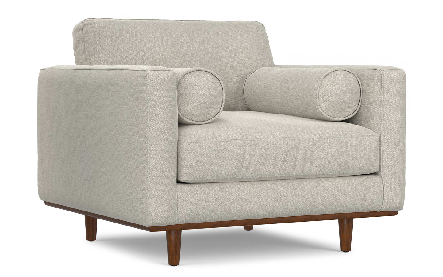 Cream White Performance Fabric | Morrison Arm Chair in Performance Fabric