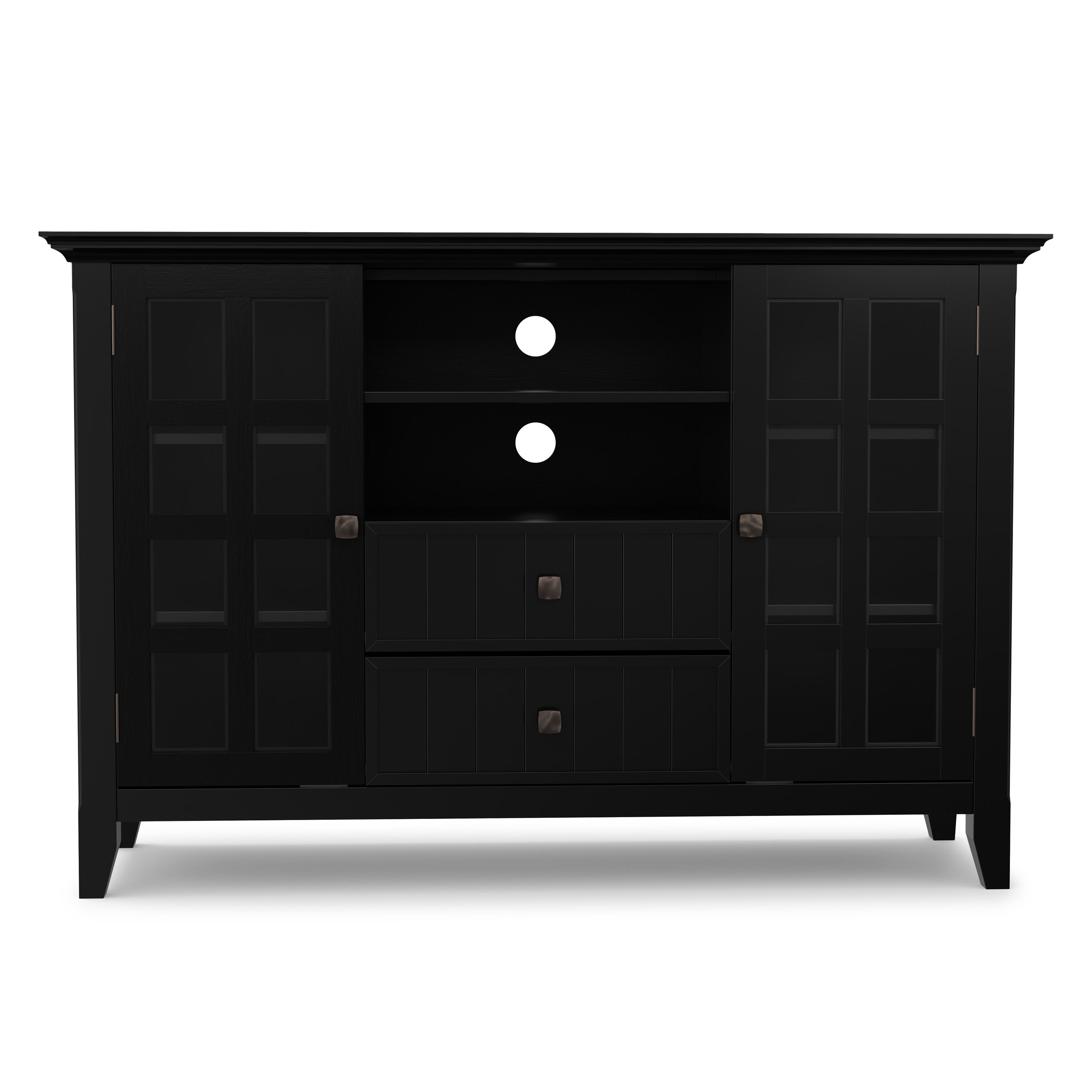 Solid Wood TV Stand | Acadian Tall TV Media Stand – Simpli Home