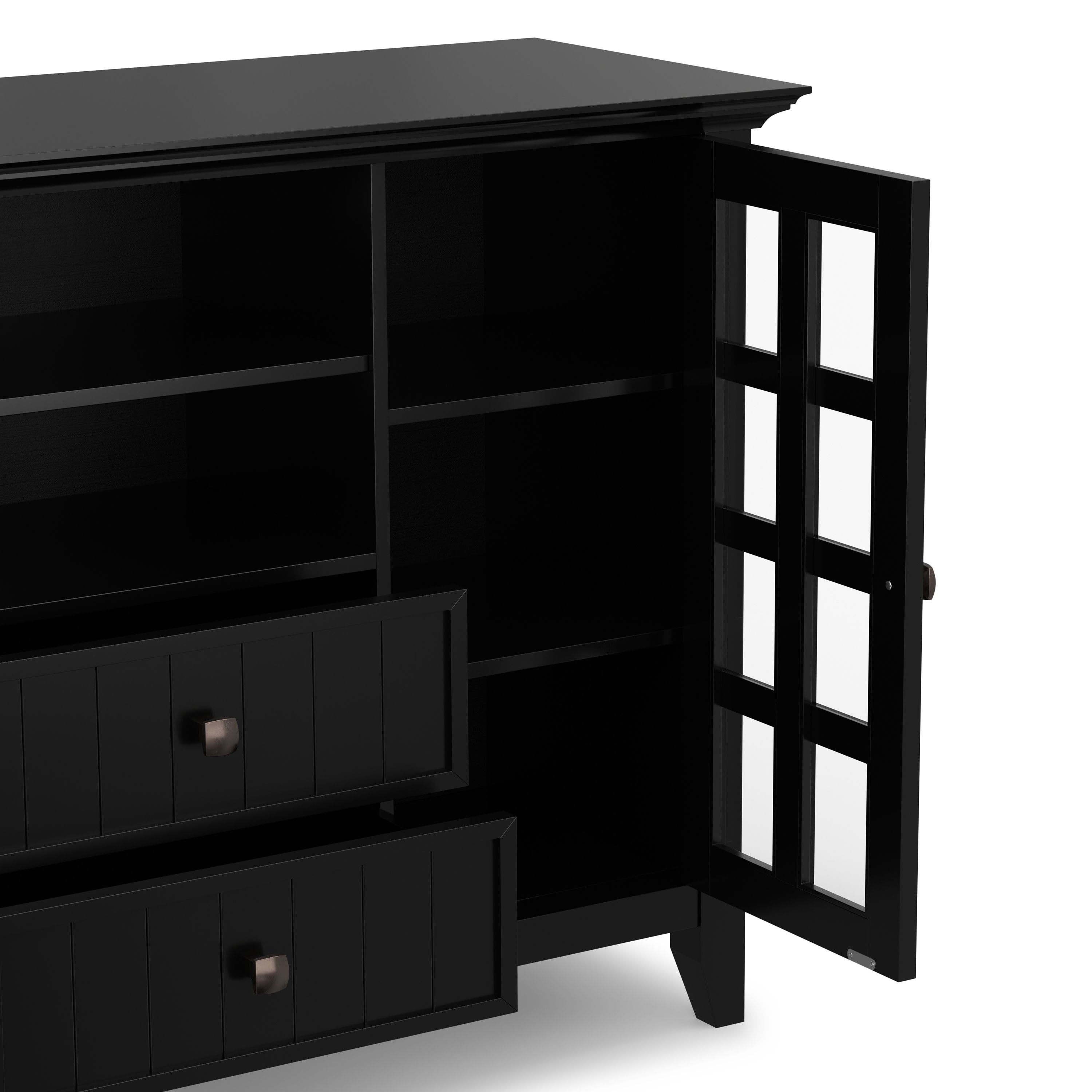 Solid Wood TV Stand | Acadian Tall TV Media Stand – Simpli Home