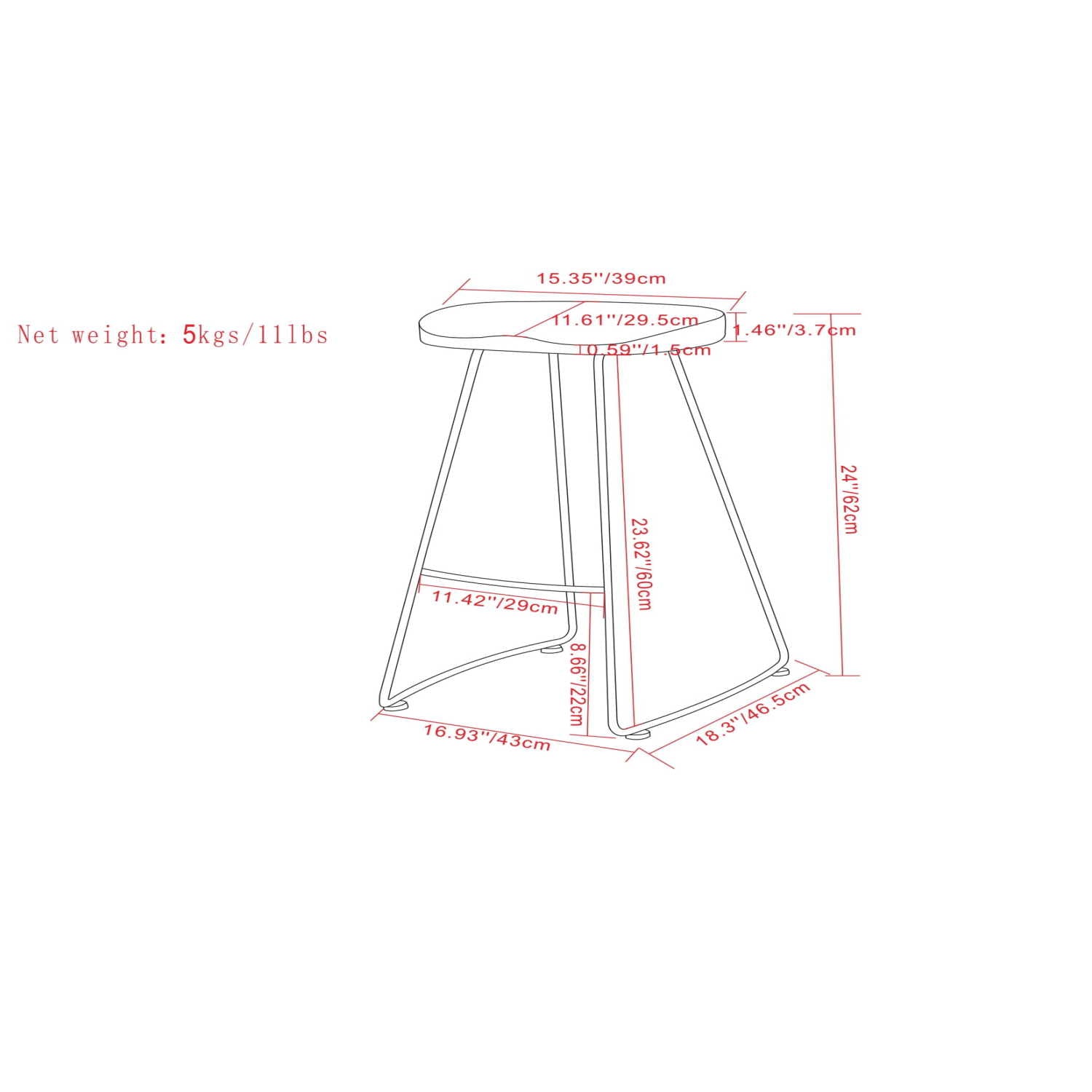 Amberly Saddle Counter Height Stool (Set of 2) | Counter Stools ...