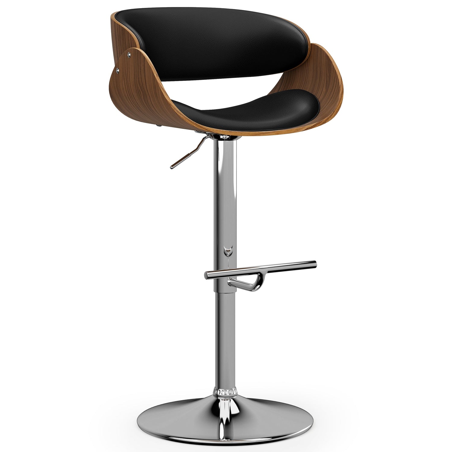 Black | Amery Adjustable Swivel Bar Stool