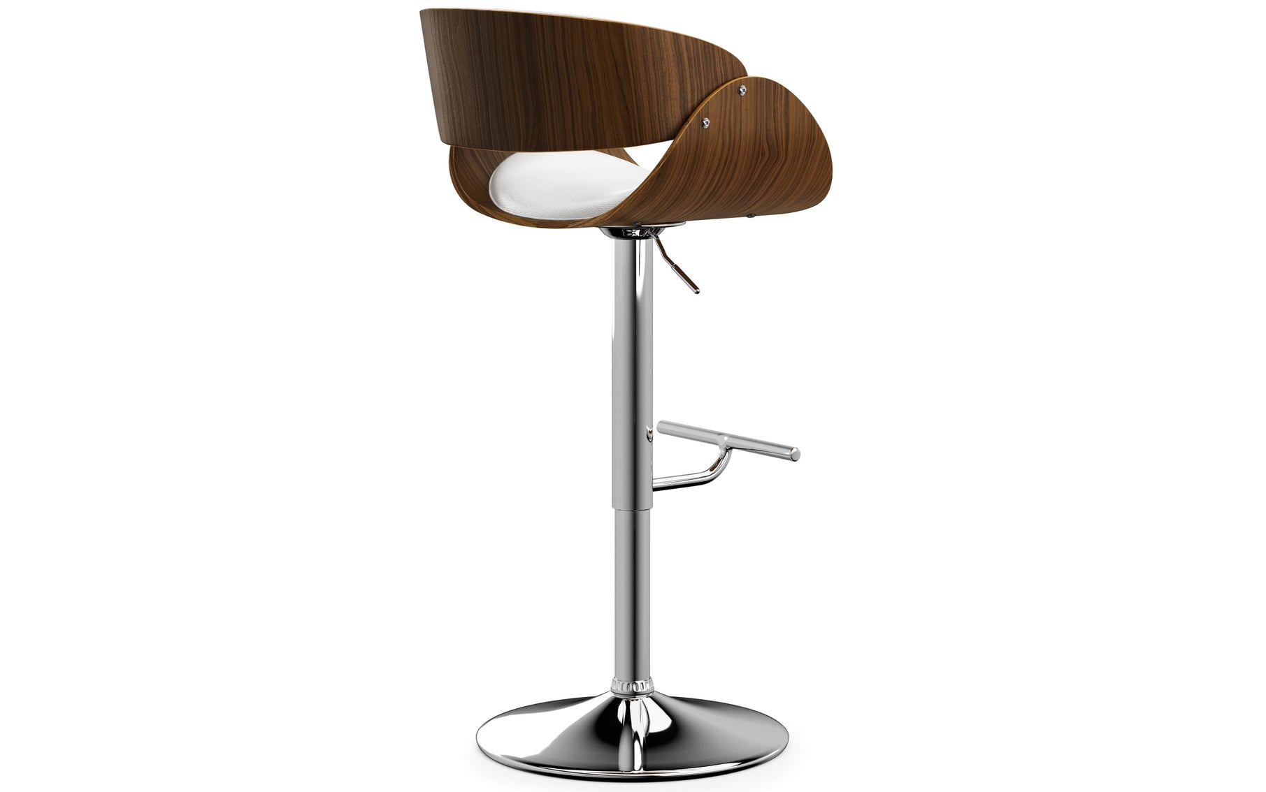 White | Amery Adjustable Swivel Bar Stool