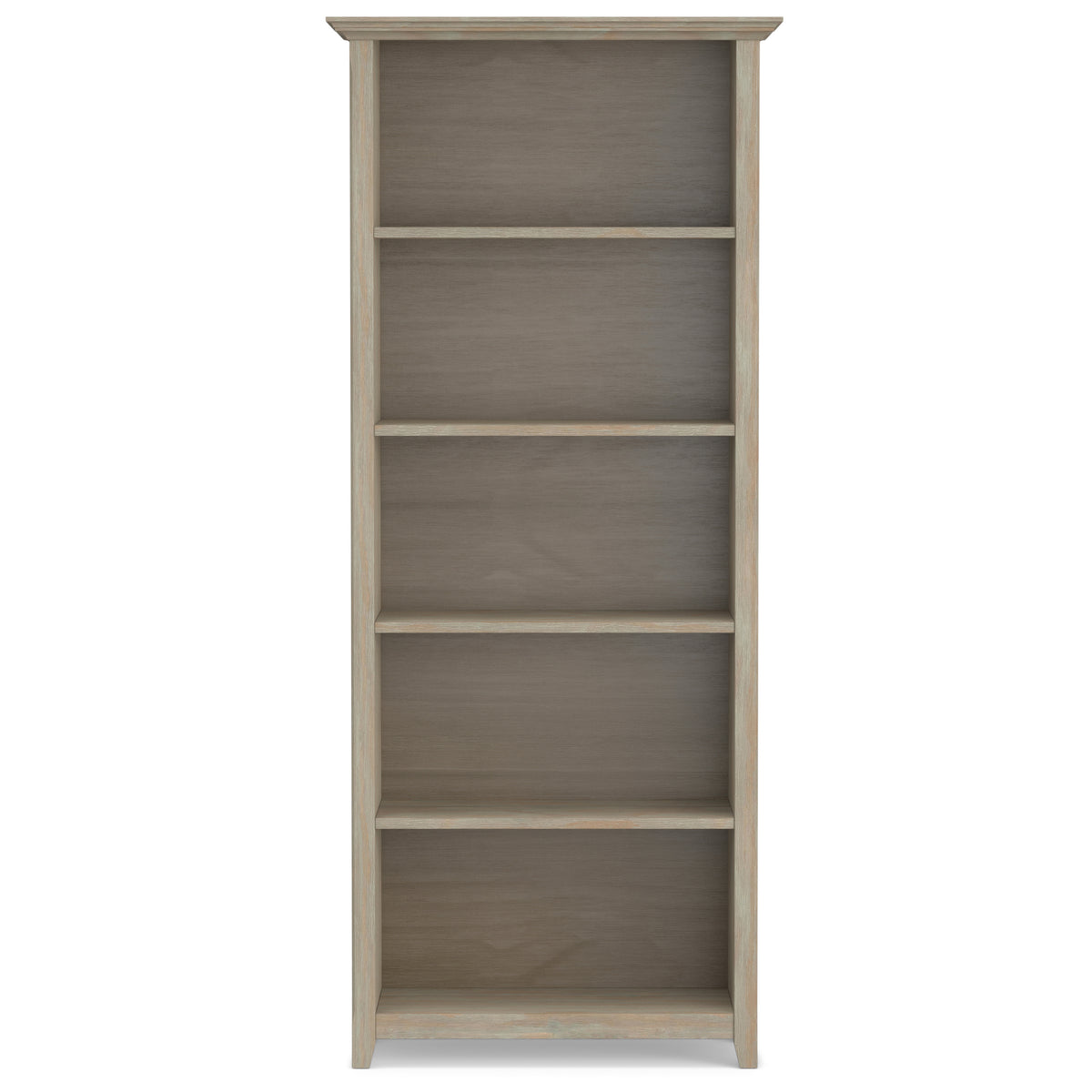 Distressed Grey | Amherst 30 inch 5 Shelf Bookcase