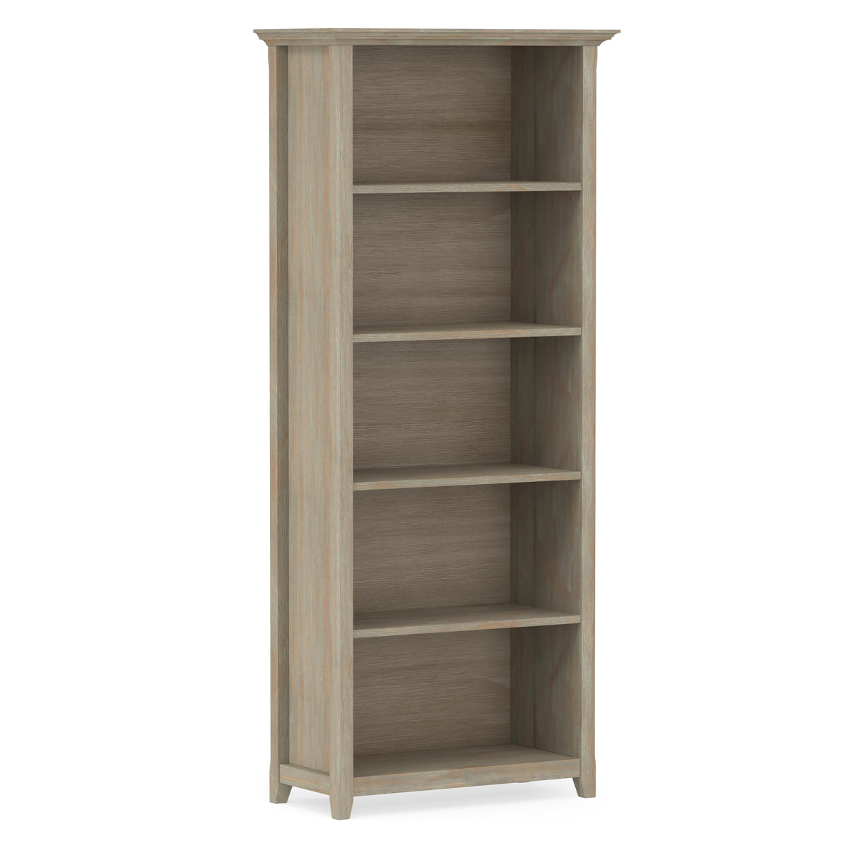 Distressed Grey | Amherst 30 inch 5 Shelf Bookcase