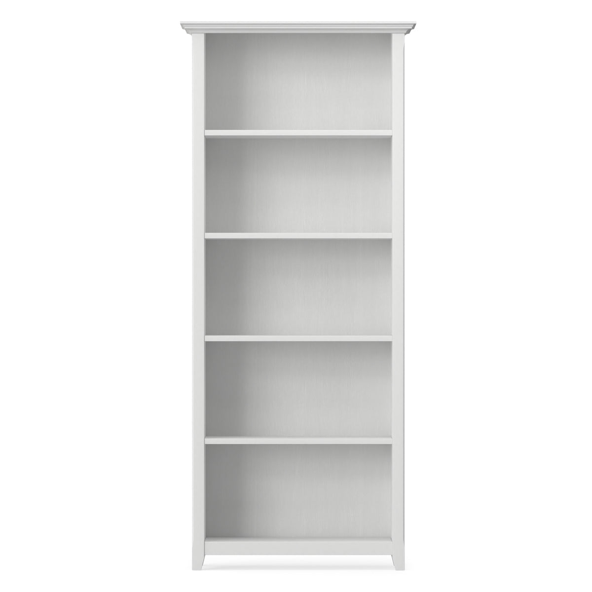 White | Amherst 30 inch 5 Shelf Bookcase