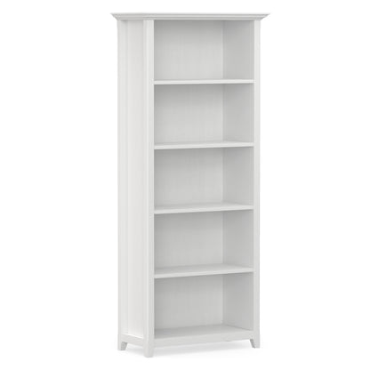 White | Amherst 30 inch 5 Shelf Bookcase