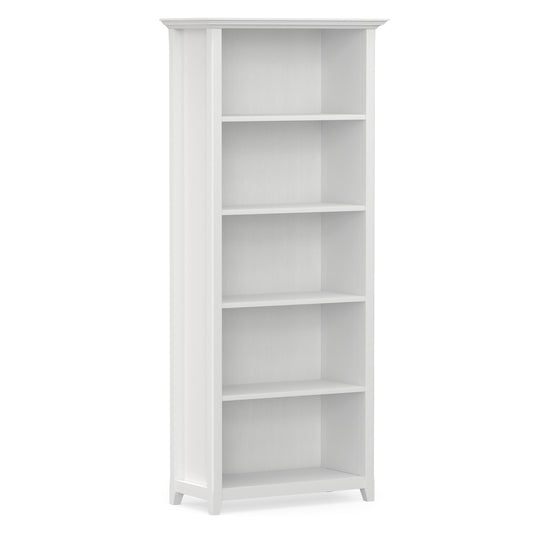 White | Amherst 30 inch 5 Shelf Bookcase