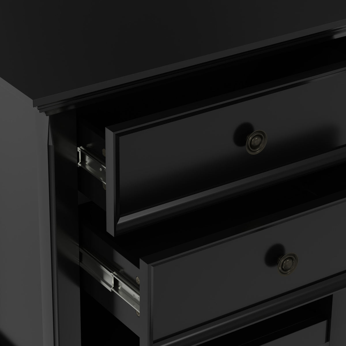 Black | Amherst Bedside Table