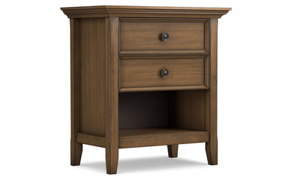 Rustic Natural Aged Brown | Amherst Bedside Table