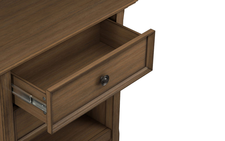 Rustic Natural Aged Brown | Amherst Bedside Table