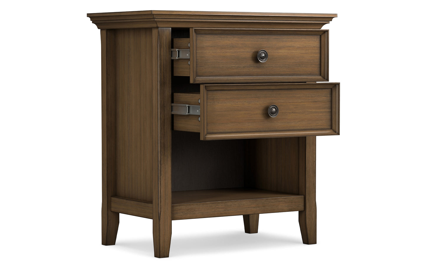 Rustic Natural Aged Brown | Amherst Bedside Table
