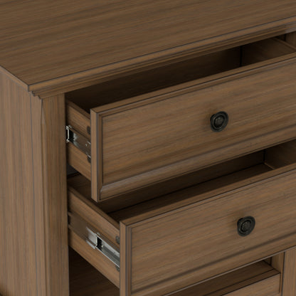 Rustic Natural Aged Brown | Amherst Bedside Table
