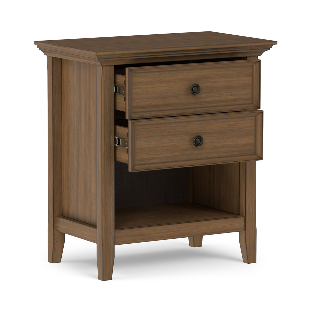 Rustic Natural Aged Brown | Amherst Bedside Table