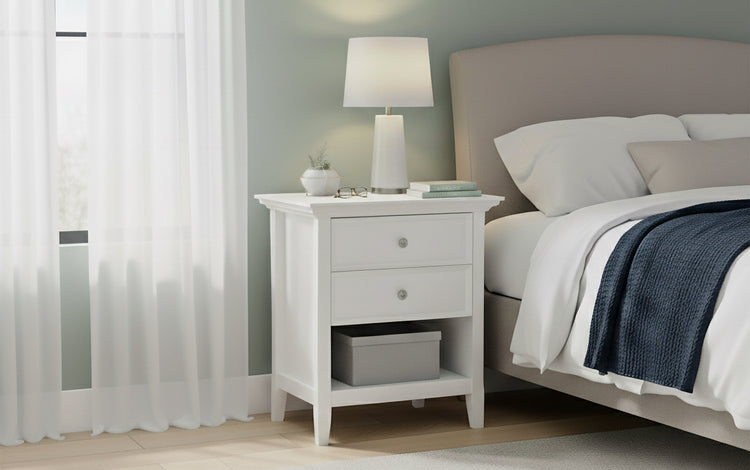 White | Amherst Bedside Table