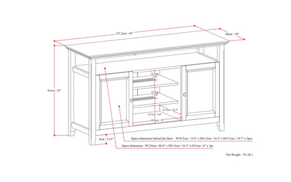 Antique White | Amherst 54 inch TV Media Stand